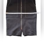 Diane Von Furstenberg  Black Pencil Skirt with Front Zipper Photo 5
