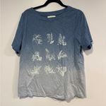 cj banks  tropical ocean blue ombré shirt Photo 0