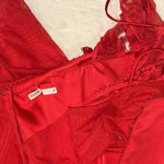 House Of CB NWOT  Katarina Red corset long sleeves maxi dress sz M Photo 7