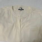 NYDJ Cream 3/4 Sleeve Relaxed Blouse Photo 5