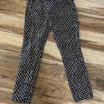 Adrianna Papell Adrianna Pappel black patterned skinny ankle pants Photo 1