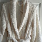 New Women’s Ulta Beauty Fuzzy Fleece Robe Cream/Ivory size Large/XL White Photo 2