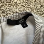 Tibi  white pinstripe sleeveless asymmetrical top size 4 Photo 5