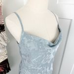 Hutch Anthropologie Kinsey Burnout Cowl Neck Midi Dress Ice Blue Sz 6 Photo 3