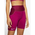 Nike Womens City Ready Running 7" Compression Shorts Berry Fuchsia Small NWOT Photo 8
