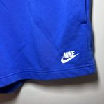 Nike  Women's Club Fleece Mid Rise Shorts Royal Blue Pull On Pockets CJ3924 Large Photo 4