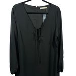 Abercrombie & Fitch NWT Long Sleeve Peasant Dress Black Size Large Tall Romantic Photo 6