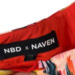 NBD  Naven Revolve Cut Out Floral Dress Women’s XXS Red Tropical Slit Midi Photo 12