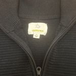 OFFLINE by Aerie Large Black Half Zip Ribbed Knit Pullover Top Comfy Oversized Photo 1