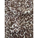 J.Crew prefect cheetah print silk cotton mix button down shirt brown 2 Photo 9