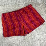 Gap  Pink Orange Flat Front Shorts Sz 2 Ikat Photo 0
