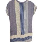 Vineyard Vines  Linen Striped Tassel Shift Dress in Dazzling Blue Sz 00 Womens Photo 3