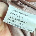 Revelry Skye Sequin Dress Bridesmaid Cowl Neck Spaghetti Strap Holiday Size 8 Gold Photo 7