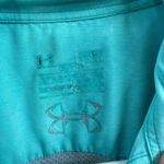 Under Armour  women's turquoise heat gear‎ long sleeve active button zip shirt M Photo 5
