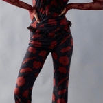 Free People  NWOT Size Large FABULOUS Austyn Femme One Piece Black & Red Jumpsuit Photo 0