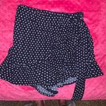 Princess Polly Navy Polkadot Skort With Tie Photo 0