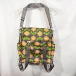 Petunia‎ Pickle Bottom Backpack Diaper Bag Convertible Floral EUC Brown Orange Gray Photo 1