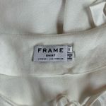 frame denim  Mirrored Lace Up Tie Front Blouse Photo 3