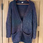 Aritzia Wilfred Wool & Alpaca Blend Purple Ombré Button Cardigan Sweater Size XS Photo 0