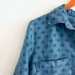 Velvet Heart Nordstrom Top M Chambray Button Printed Tencel Sustainable Summer Photo 2