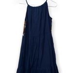 THML Anthropologie Blue Embroidery Keyhole Dress Photo 2