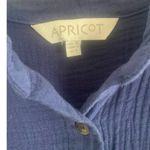 Apricot Gauze Mandarin Collared 3/4 sleeve Dress w/braided belt size 6, B78, $46 Photo 2