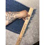 risen patchwork jeans ankle flare raw hem size 32/15 Blue Photo 9