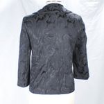 Sag Harbor Vintage 1990s Y2K Filigree Tapestry Like Black Blazer Jacket 8P Photo 7
