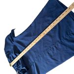 Vintage Contessa Monique Flare Sleeve Top V Neck Blue Tie Neck Womens Size 10 Photo 10