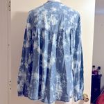 William Rast Tie Dye Chambray Blouse Photo 4