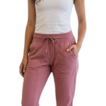 Lululemon Dance Studio Pants Womens 6 Pink Jogger Ribbed Drawstring Athletic Gym Photo 0