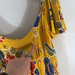 Dolce & Gabbana  Dress IT 42 / US 6 Yellow Floral Cold Shoulder Vintage Y2K Photo 7