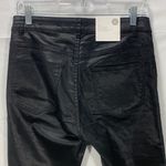 H&M Black Shiny Super Stretch Skinny Pants Jeggings Leggings Size 8 Photo 6