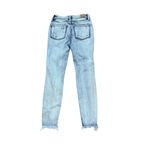 Judy Blue  Skinny Fit Beach Splash Distressed‎ Light Wash Button Fly Jeans 3/26 Photo 2