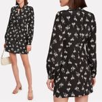 RE/DONE  60s Cowboy Necktie Equestrian Horse Print Silk Dress Photo 1