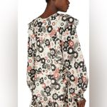 Magali Pascal Francine Long Sleeve Mini Dress Seventies Paisley Size Small NWT Black Photo 2