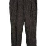 Sundance Amelia Linen Blend Black Pinstripe Pants 14 Photo 2