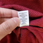 Cato Women's Large Maroon Off-The-Shoulder Short Sleeve Blouse NWT Elastic Neck Photo 9