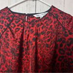 Rebecca Malone  Women’s Black and Red Print Blouse 
Sz M
Nwt Photo 4