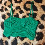 Princess Polly  green ruched bustier corset top Photo 12