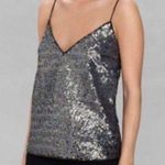 & Other Stories & OTHER STORIES Sequin Tank Party Holiday New Years Cocktail Satin Size 6 NWT Photo 2