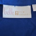 Belle by Kim Gravel Blue Ruffle Sleeve V Photo 4