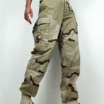 Y2K Women’s Cargo Combat Trousers in Desert Camo Medium Regular Green Photo 5