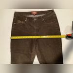 One 5 One  151 Jeans Women 12 Brown Embroidered Studded Rhinestone Straight Photo 2