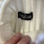 Pretty Guide  White Cable Knit Mock Neck Sweater Size S Photo 3