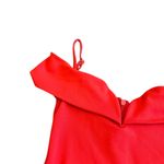 Nookie Noookie Bold Red Off-Shoulder Fitted Sheath Dress Spaghetti Strap Size Small Photo 5