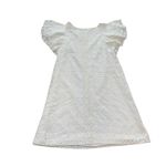 Chequer White Lace Dress Flutter Sleeve‎ Party Cocktail Summer Size 4 Photo 7