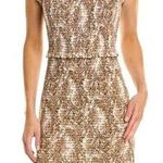 Bec & Bridge Brown And Ivory Cotton Smocked Toile Print Gloria Mini Dress Size 2 Photo 0