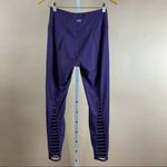 Marika Medium Yoga High Rise Cut Out Leggings Dark Purple Jewel Tone Workout Photo 1