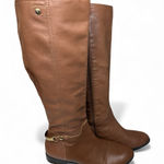 Anne Klein Kacey Milk Chocolate Riding Leather Boots Sz 8.5 Photo 0